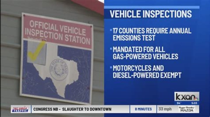 What do they check for state inspection Texas