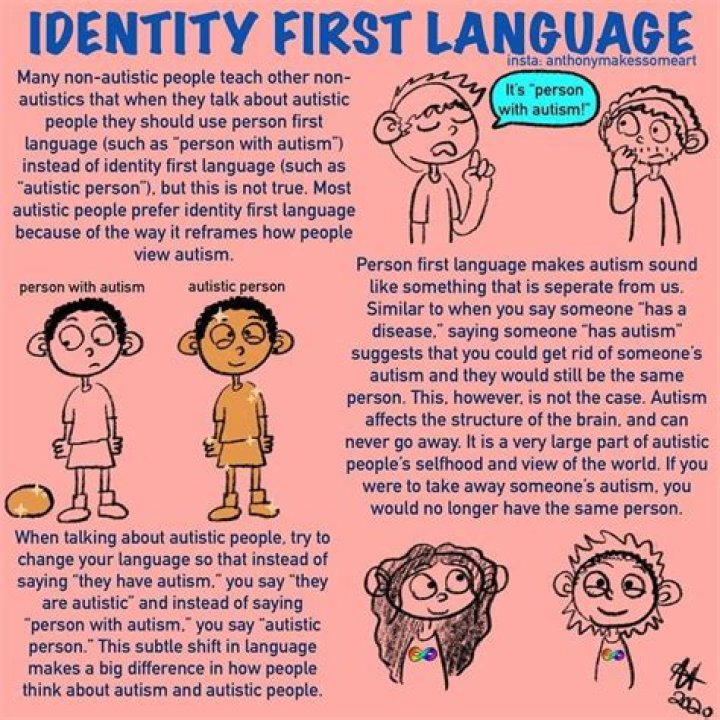 What is an example of identity first language